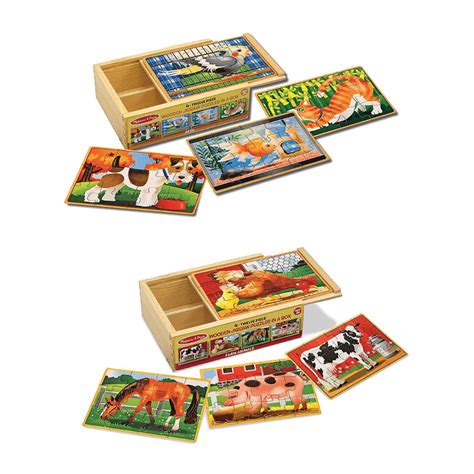 Melissa & Doug 4 Wooden Puzzles - Kid's Korner