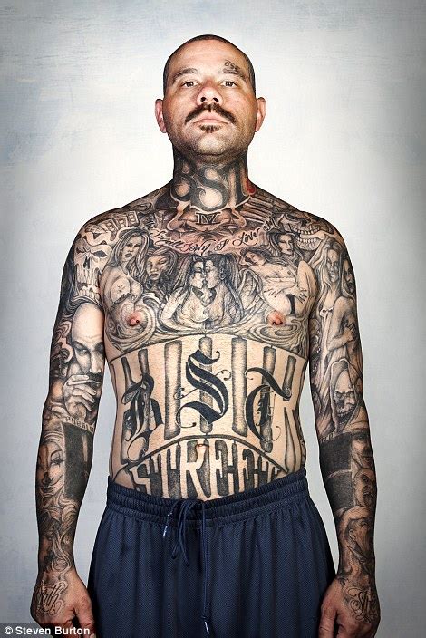 Photographer Steven Burton' series 'removes' tattoos from LA gang members | Daily Mail Online