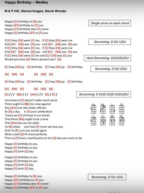 Happy Birthday Stevie Wonder Chords