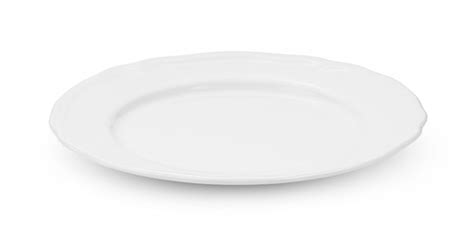 Premium Photo | White ceramic plate on white