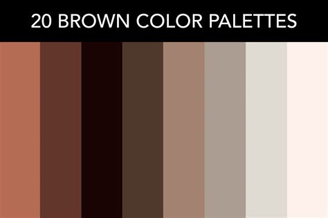 20 Brown Color Palettes with Names and Hex Codes – CreativeBooster