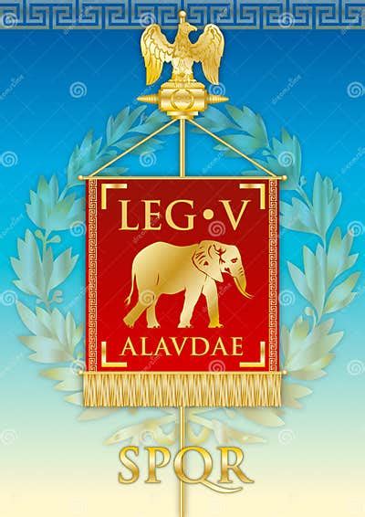 Legio V Alaudae Emblem Sign, Roman Empire Stock Vector - Illustration of flag, infantry: 150208127