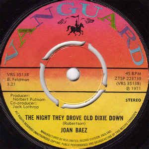 Joan Baez - The Night They Drove Old Dixie Down (1971, Knockout centre ...