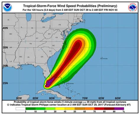 Tropical Storm Philippe path update LIVE: Philippe on track to SMASH ...