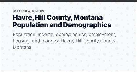 Havre, Hill County, Montana Population | Income, Demographics ...