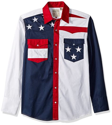 Men's Pieced Stars and Stripes Patriotic - Blue - CJ11MBC7GW7 | Men ...