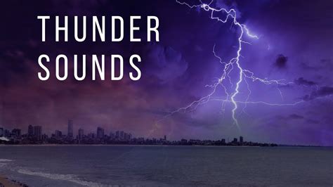 Thunder sounds with rain | white noise | Thunder, White noise, Sound of ...