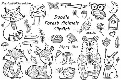 Animals Clipart Black And White | Metro Wallpapers