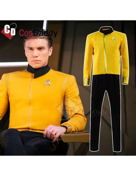 Star Trek: Discovery Christopher Pike Yellow Uniform Cosplay Costume | Cosplay costumes, Cosplay ...