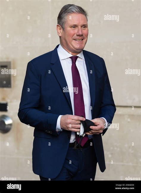 London, UK. 12th Dec, 2021. Keir Starmer is seen at the BBC ...