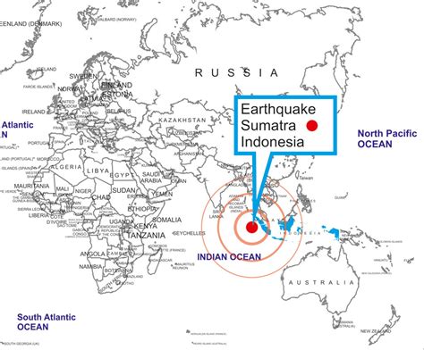 Indonesia Earthquake 2012 | World map