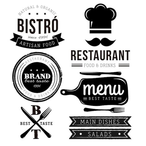 Restaurant Logo Vectors, Photos and PSD files | Free Download