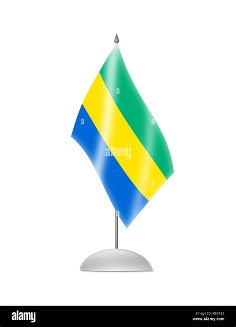 The Gabonese flag Stock Photo - Alamy