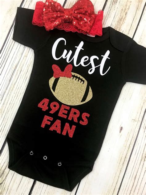 Cutest 49ers Fan Football Bodysuit Outfit for Baby Girl - Etsy