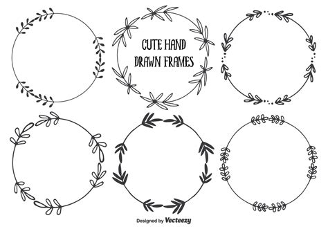 Cute Hand Drawn Frames Set - Download Free Vector Art, Stock Graphics & Images