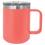 Blank 15 oz Stainless Steel Insulated Coffee Mug Powder Coated Double ...