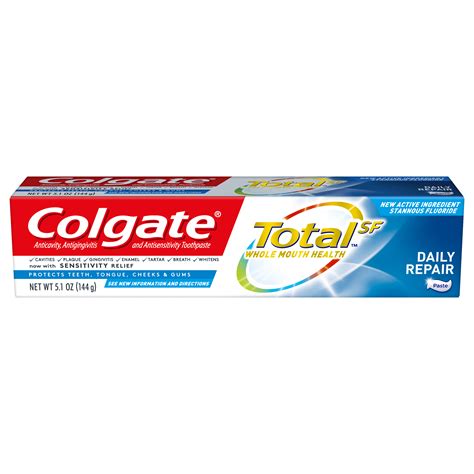 Colgate Total Toothpaste, Daily Repair - Ingredients - Protection ...