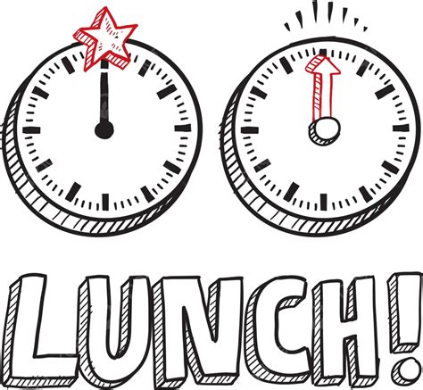 Lunch Break Sketch Lunchtime Hour Hands Vector, Lunchtime, Hour, Hands PNG and Vector with ...