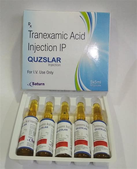 Tranexamic Acid Injection Ip, Packaging Type: Vial, Packaging Size: 5 X ...