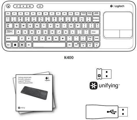 logitech K400 Wireless Touch Keyboard User Guide