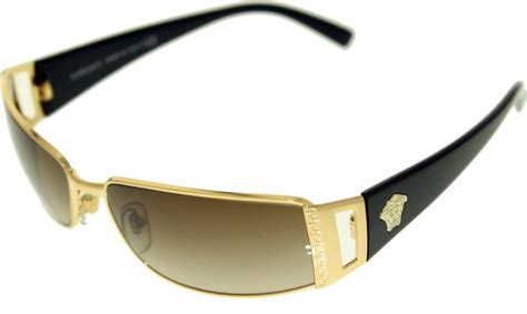 Authentic Italy Versace Sunglasses Men Pilot Aviator Crystal Gold/Black ...