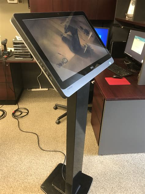 23" Dell AIO Touchscreen on Navigator Stand - Calgary Tech Rent