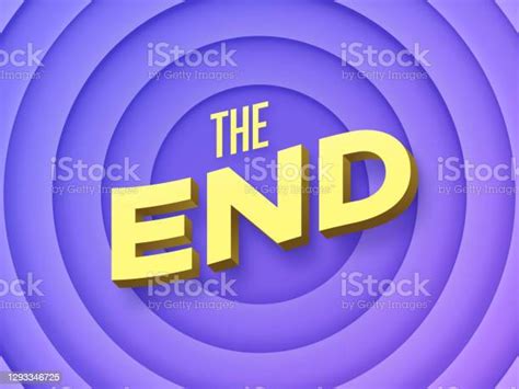 The End Cartoon Credits Stock Illustration - Download Image Now - Movie, The End, Finishing - iStock