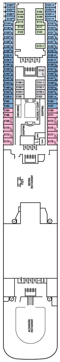 Aurora Deck plan & cabin plan