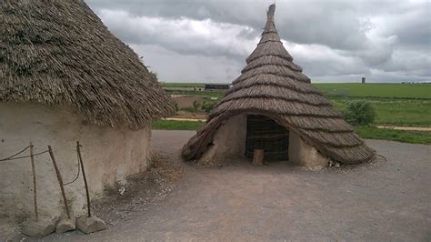 Cartoon Neolithic Age Houses