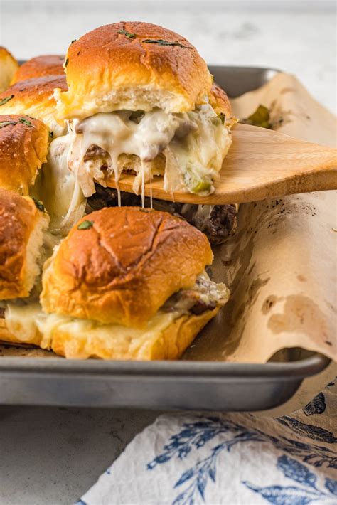 Philly Cheesesteak Sliders - My Incredible Recipes