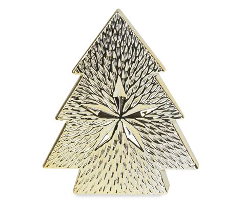 Gold Textured Star Ceramic Tree Tabletop Decor | Big Lots