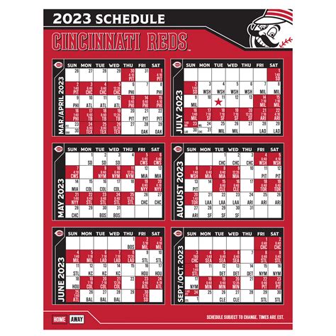 Printable Schedule | Schedule | Cincinnati Reds