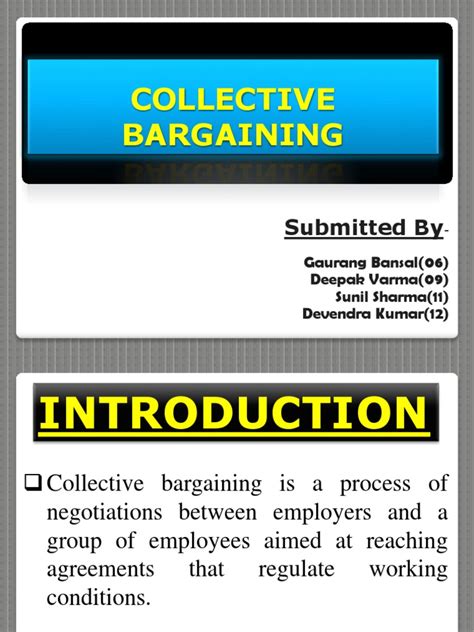 Collective Bargaining | Collective Bargaining | Negotiation | Free 30 ...