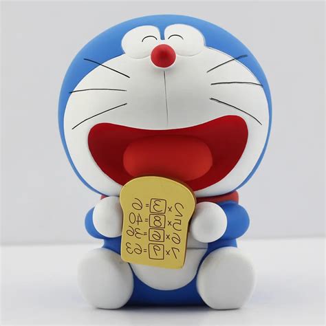 14cm Anime Cartoon Doraemon With Memory Bread PVC Action Figure Toy Doll For Children With Box ...