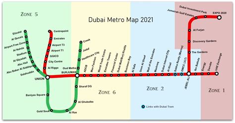 Dubai Metro Map [ 2024 ] - Complete Guide of all routes and fares
