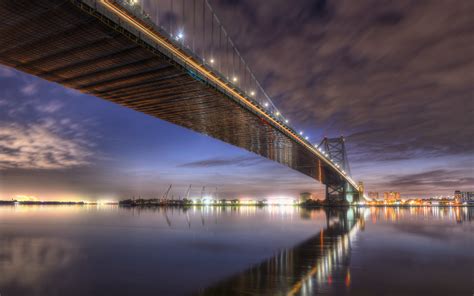 Download wallpapers Benjamin Franklin Bridge, Philadelphia, Delaware ...