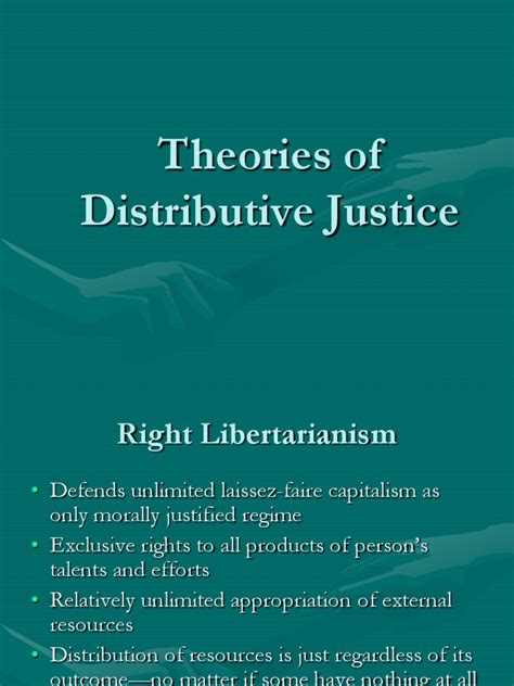 Theories of Distributive Justice | Political Theories | Justice