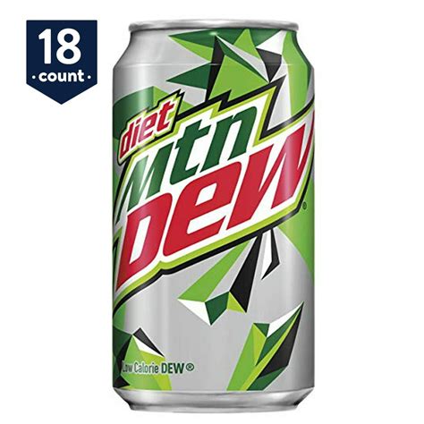 Diet Mountain Dew, 12 oz Cans, 18 Count - Walmart.com - Walmart.com