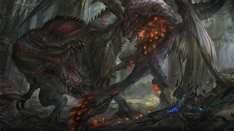 Two alien monsters facing each other illustration, video games, Monster ...