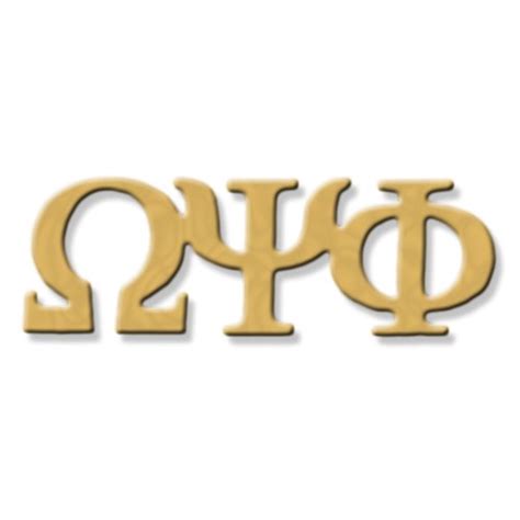 Omega Psi Phi Gold Letter Lapel Pin - The College Crib