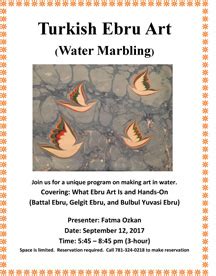 Turkish Ebru Art—Water Marbling - Malden Public Library