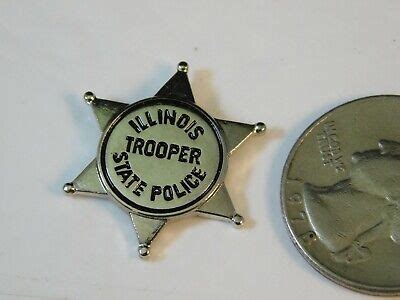 ILLINOIS STATE POLICE TROOPER MINI BADGE PIN STYLE #122 | eBay