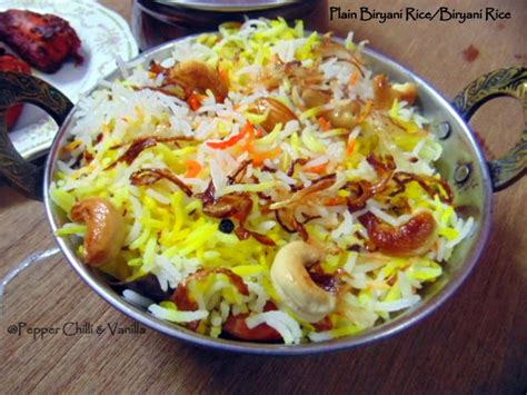 Plain Biryani Rice/Plain Biryani Rice Recipe | Pepper, Chilli and Vanilla