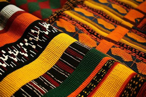 Use of traditional African textiles such as kente o 30627048 Stock Photo at Vecteezy