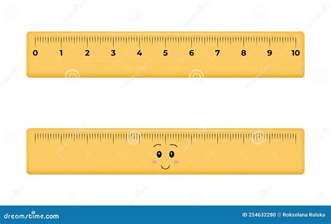 20 Centimeters Scale And Ruler Template Isolated On White Background ...