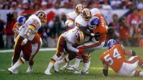 Super Bowl XXII - Washington 42 Broncos 10 - MVP Redskins QB Doug Williams