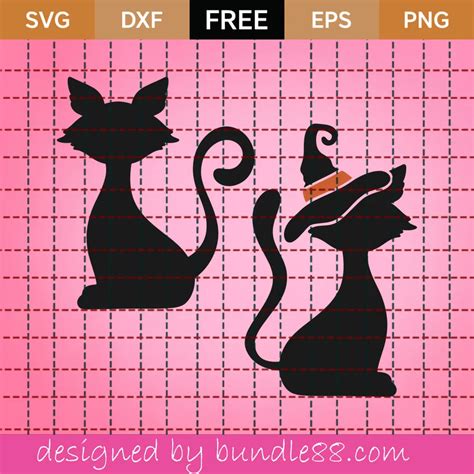 Free Halloween Cat Silhouettes Svg November 2024