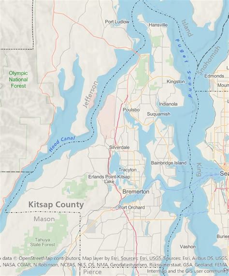 Kitsap County Map With Roads