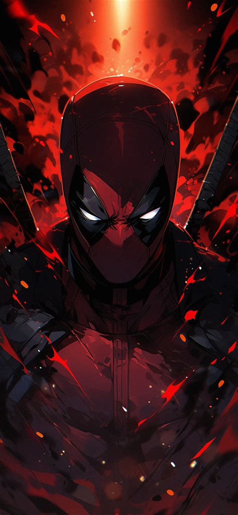 Marvel Deadpool Black & Red Wallpapers - Deadpool Wallpapers 4k