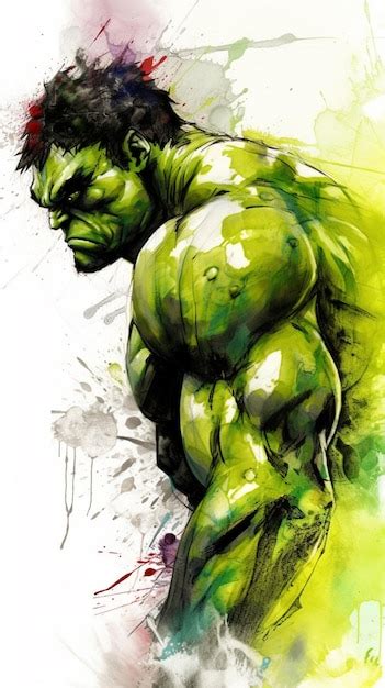 Premium Photo | The incredible hulk comic art